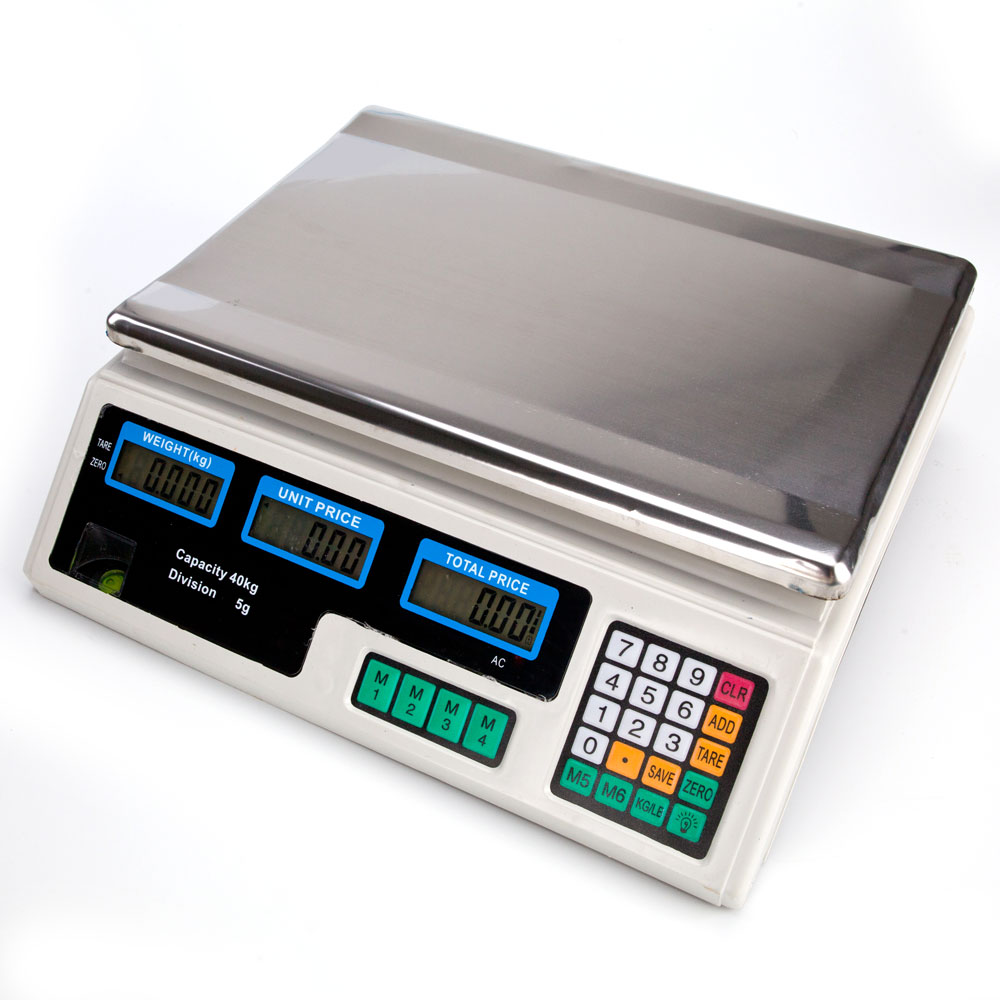 Digital Market Weight Scale 40KG Price Computing Price